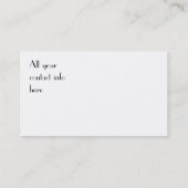 Cartes de visite de collage de Paris Bonjour (Dos)