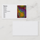 Cartes de visite de colorant de cravate (Devant / Derrière)