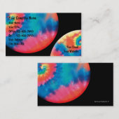 Cartes de visite de colorant de cravate (Devant / Derrière)