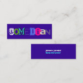 Cartes de visite de comédien (Devant / Derrière)