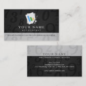 Cartes de visite de comptabilité (Devant / Derrière)