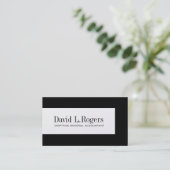 Cartes de visite de comptable (Debout devant)