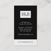 Cartes de visite de comptable (Dos)