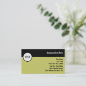 Cartes de visite de comptable (Debout devant)