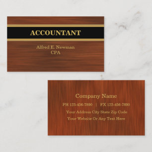 Cartes de visite de comptable