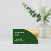 Cartes de visite de comptable (Debout devant)