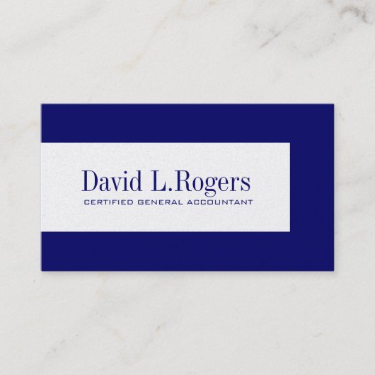 Cartes de visite de comptable (Devant)