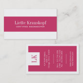 Cartes de visite de comptable (Devant / Derrière)