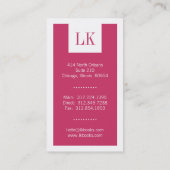 Cartes de visite de comptable (Dos)