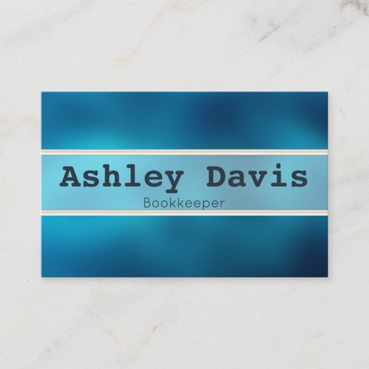 Cartes de visite de comptable (Devant)