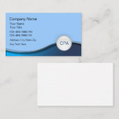 Cartes de visite de comptable (Devant / Derrière)