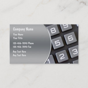Cartes de visite de comptable