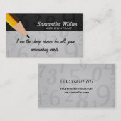 Cartes de visite de comptable (Devant / Derrière)