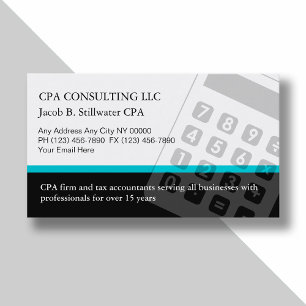 Cartes de visite de comptable