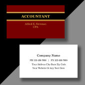 Cartes de visite de comptable