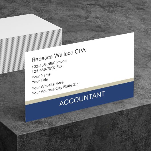 Cartes de visite de comptable