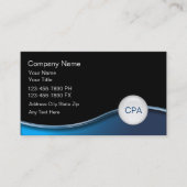 Cartes de visite de comptable (Devant)