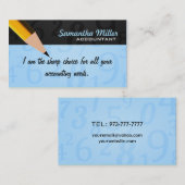 Cartes de visite de comptable (Devant / Derrière)