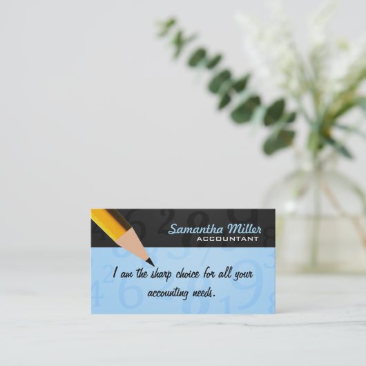 Cartes de visite de comptable (Debout devant)