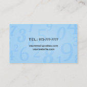 Cartes de visite de comptable (Dos)