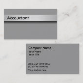 Cartes de visite de comptable (Devant / Derrière)
