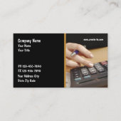 Cartes de visite de comptable (Devant)