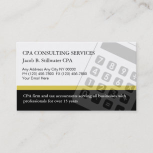 Cartes de visite de comptable