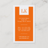 Cartes de visite de comptable (Dos)