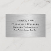 Cartes de visite de comptable (Dos)