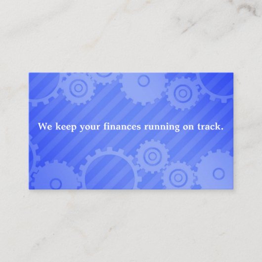 Cartes de visite de comptable (Devant)