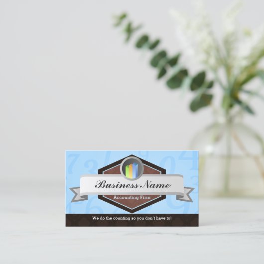 Cartes de visite de comptable (Debout devant)