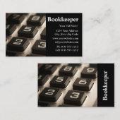 Cartes de visite de comptable de livres (Devant / Derrière)