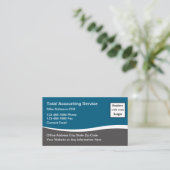 Cartes de visite de comptable de style simple mode (Debout devant)