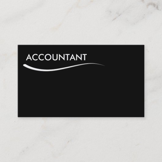 Cartes de visite de comptable simple (Devant)