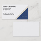 Cartes de visite de comptable simple (Devant / Derrière)