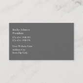 Cartes de visite de concepteur (Dos)