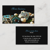 Cartes de visite de concepteur de bijoux (Devant / Derrière)