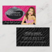 Cartes de visite de concepteur de bijoux (Devant / Derrière)