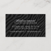 Cartes de visite de concepteur de bijoux (Dos)