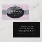 Cartes de visite de concepteur de bijoux (Devant / Derrière)