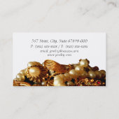 Cartes de visite de concepteur de bijoux (Dos)