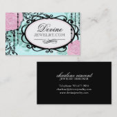 Cartes de visite de concepteur de bijoux (Devant / Derrière)