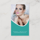 Cartes de visite de concepteur de bijoux (Dos)