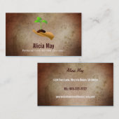 Cartes de visite de concepteur de Permaculture (Devant / Derrière)