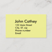 Cartes de visite de concepteur de tampon (Dos)