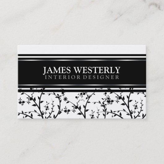 Cartes de visite de concepteur d'intérieur profess (Devant)