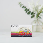 cartes de visite de conception abstraite 3D (Debout devant)