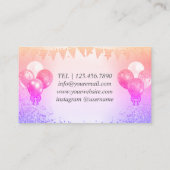 Cartes de visite de conception de ballons pour les (Dos)