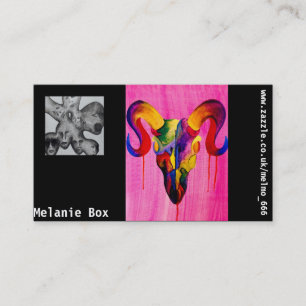 Cartes de visite de conception de crâne et de