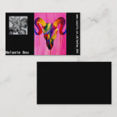 Cartes de visite de conception de crâne et de (Devant / Derrière)